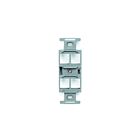 Leviton 41087-qgp Grey Quickport Multimedia Insert