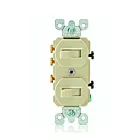Leviton 5241-i Ivory Combination Switch