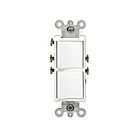 Leviton 5627-w White Decora Combination Switch