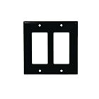 Leviton 80409-e Black Decorator Wallplate 2 Gangs