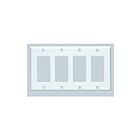Leviton 80412-w White Decora Wallplate