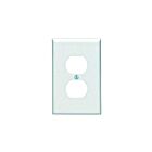 Leviton 80503-w White Duplex Receptacle Wallplate