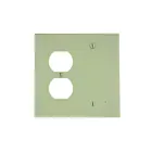 Leviton 80508-i Ivory Wallplate 2 Gangs