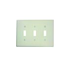 Leviton 80511-i Ivory Wallplate 3 Gangs