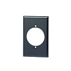 Leviton 80528-blk Black Wallplate 1 Gangs