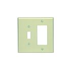 Leviton 80605-i Ivory Wallplate 2 Gangs