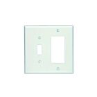 Leviton 80605-w White Wallplate 2 Gangs