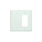 Leviton 80608-w White Wallplate 2 Gangs