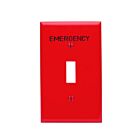 Leviton 80701-re Red Wallplate 1 Gangs