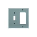 Leviton 80707-gy Grey Wallplate 2 Gangs