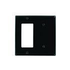 Leviton 80708-e Black Decorator Wallplate