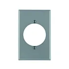 Leviton 80728-gy Grey Wallplate 1 Gangs