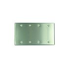 Leviton 84064-40 Stainless Steel Wallplate 4 Gangs