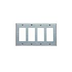 Leviton 84412-40 Stainless Steel Wallplate 3 Gangs