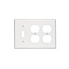 Leviton lev-88047 White Duplex Outlet Receptacle Wallplate