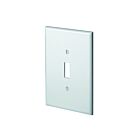Leviton lev-88101 White Toggle Switch Wallplate