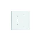 Leviton lev-88106 White 1-Toggle 1-Blank Wallplate