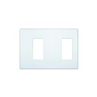 Leviton awp0f-11i Ivory Wallplate 2 Gangs