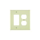 Leviton pj826-t Light Almond Combination Wallplate