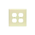 Leviton pj82-gy Grey Wallplate 2 Gangs
