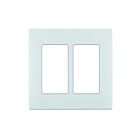 Leviton rewp2-ww White Decorator Wallplate 2 Gangs