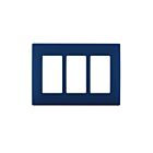 Leviton rewp3-rn Rich Navy Screwless Wallplate