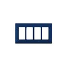 Leviton rewp4-rn Rich Navy Screwless Wallplate