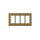 Leviton rewp4-wc Warm Caramel Screwless Wallplate