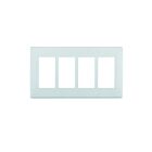 Leviton rewp4-ww White Decorator Wallplate 4 Gangs