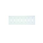 Leviton s601-w White Wallplate 7 Gangs