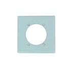 Leviton s701-gy Aluminum Wallplate 2 Gangs