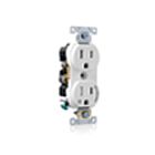 Leviton TBR15-S1W 15A 125V Receptacle