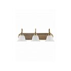 Livex Lighting 1003-01 Belmont 3-Lights 300W Antique Brass Bath Vanity Light