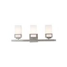 Livex Lighting 10083-91 Harding 3-Lights 300W Brushed Nickel Bath Vanity Light