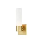 Livex Lighting Aero 10101-12 60W 1-Light Satin Brass Wall Sconce