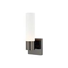 Livex Lighting Aero 10101-46 60W 1-Light Black Chrome Wall Sconce
