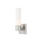 Livex Lighting Aero 10101-91 60W 1-Light Brushed Nickel Wall Sconce