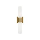 Livex Lighting 10102-01 Aero 2-Lights 120W Antique Brass Bath Vanity Light