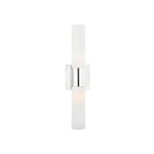 Livex Lighting 10102-05 Aero 2-Lights 120W Polished Chrome Bath Vanity Light