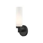 Livex Lighting Aero 10103-04 60W 1-Light Black Wall Sconce
