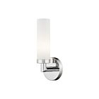Livex Lighting Aero 10103-05 60W 1-Light Polished Chrome Wall Sconce