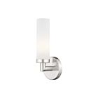 Livex Lighting Aero 10103-91 60W 1-Light Brushed Nickel Wall Sconce