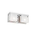 Livex Lighting 10122-05 Duval 2-Lights 120W Polished Chrome Bath Vanity Light