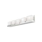 Livex Lighting 10125-05 Duval 5-Lights 300W Polished Chrome Bath Vanity Light