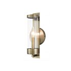 Livex Lighting Castleton 10141-01 60W 1-Light Antique Brass Wall Sconce