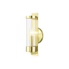 Livex Lighting Castleton 10141-12 60W 1-Light Satin Brass Wall Sconce