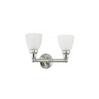 Livex Lighting 1022-05 Classic 2-Lights 200W Polished Chrome Bath Vanity Light