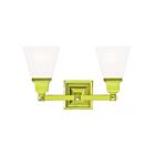 Livex Lighting 1032-02 Mission 2-Lights 200W Polished Brass Bath Vanity Light