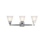 Livex Lighting 1033-05 Mission 3-Lights 300W Polished Chrome Bath Vanity Light