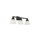 Livex Lighting 1033-07 Mission 3-Lights 300W Bronze Bath Vanity Light